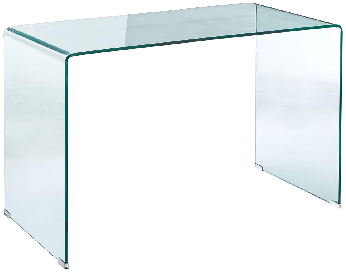 Coaster Furniture Writing Desk Clear and Chrome 801581