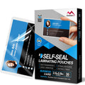 Everest Self Seal Laminating Pouches, Self Sealing For Small Cards Size, Waterproof, 2.6 X 3.9 Inches, 30 Pouches Id Card/Busine