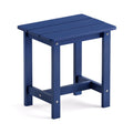 Lue Bona Outdoor Side Table, Hdps Small Outdoor Table, Adirondack Side Table, Outside End Table For Patio, Porch, Deck, Pool, Weather Resistant/Easy Maintenance/Indoor Or Outdoor Use, Navy