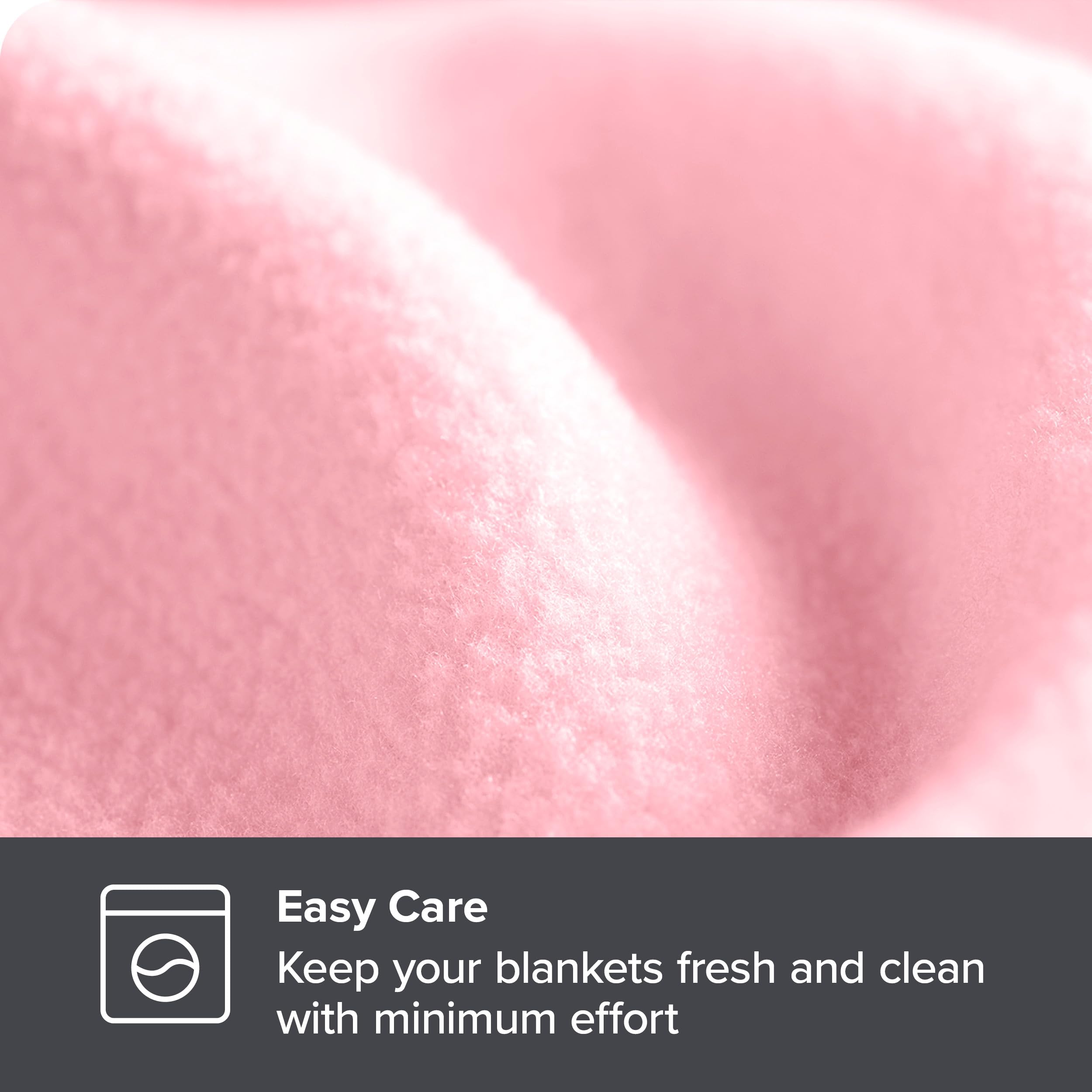 Bare Home Polar Fleece Blanket - Throw Blanket - Light Pink - Warm & Cozy - Premium Fleece Blanket - Blanket For Bed, Sofa, Camp