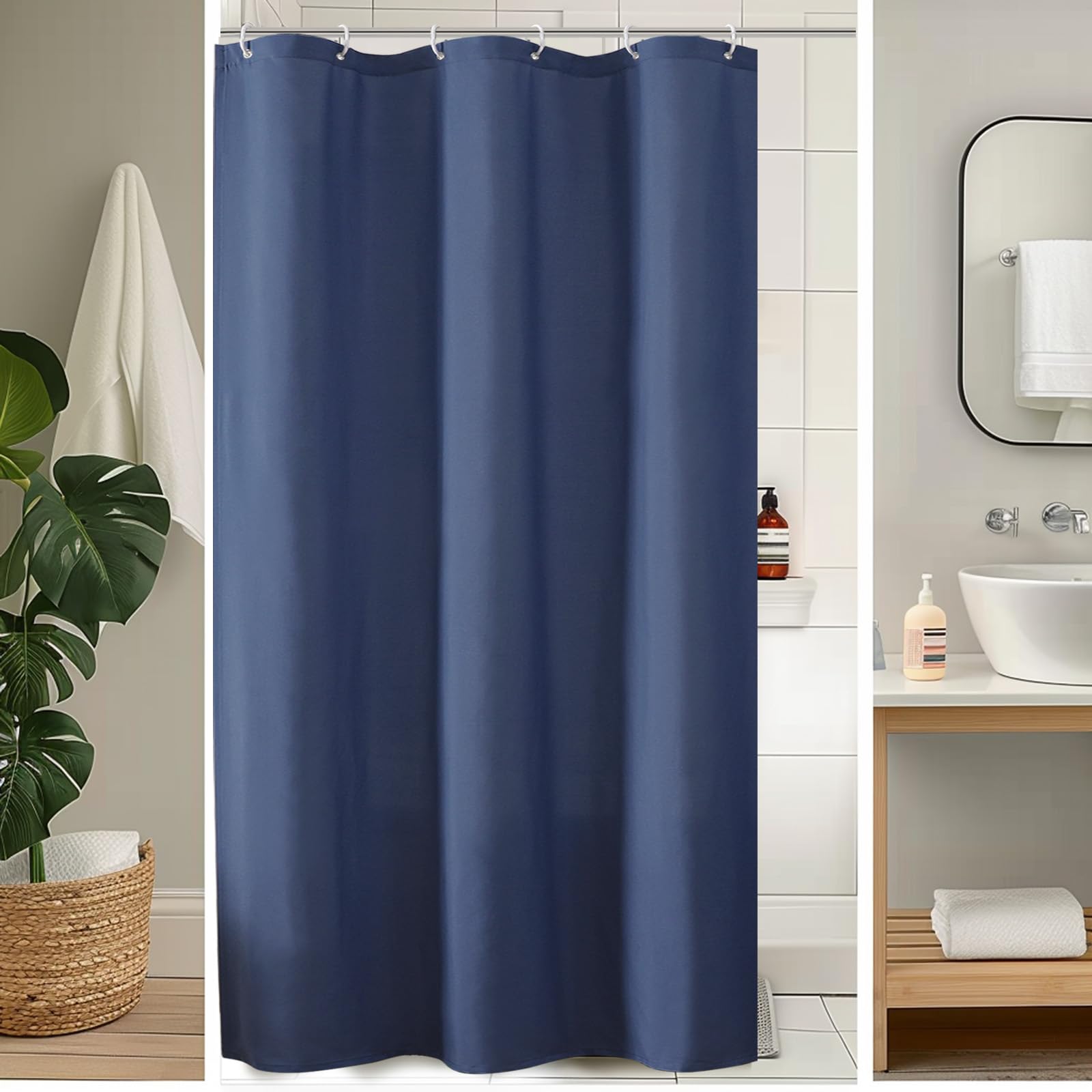 Ovzme Zora 36 X 72 Inch Stall Fabric Shower Curtain - Soft & Texture Small Shower Curtain For Bathroom For Narrow Stall Size, Ma