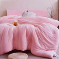 Sdiii 3Pcs Light Pink Twin Comforter Set, Bed In A Bag Pink Comforter Twin, Soft And Fade Resistant, Twin Pink Comforter Set On