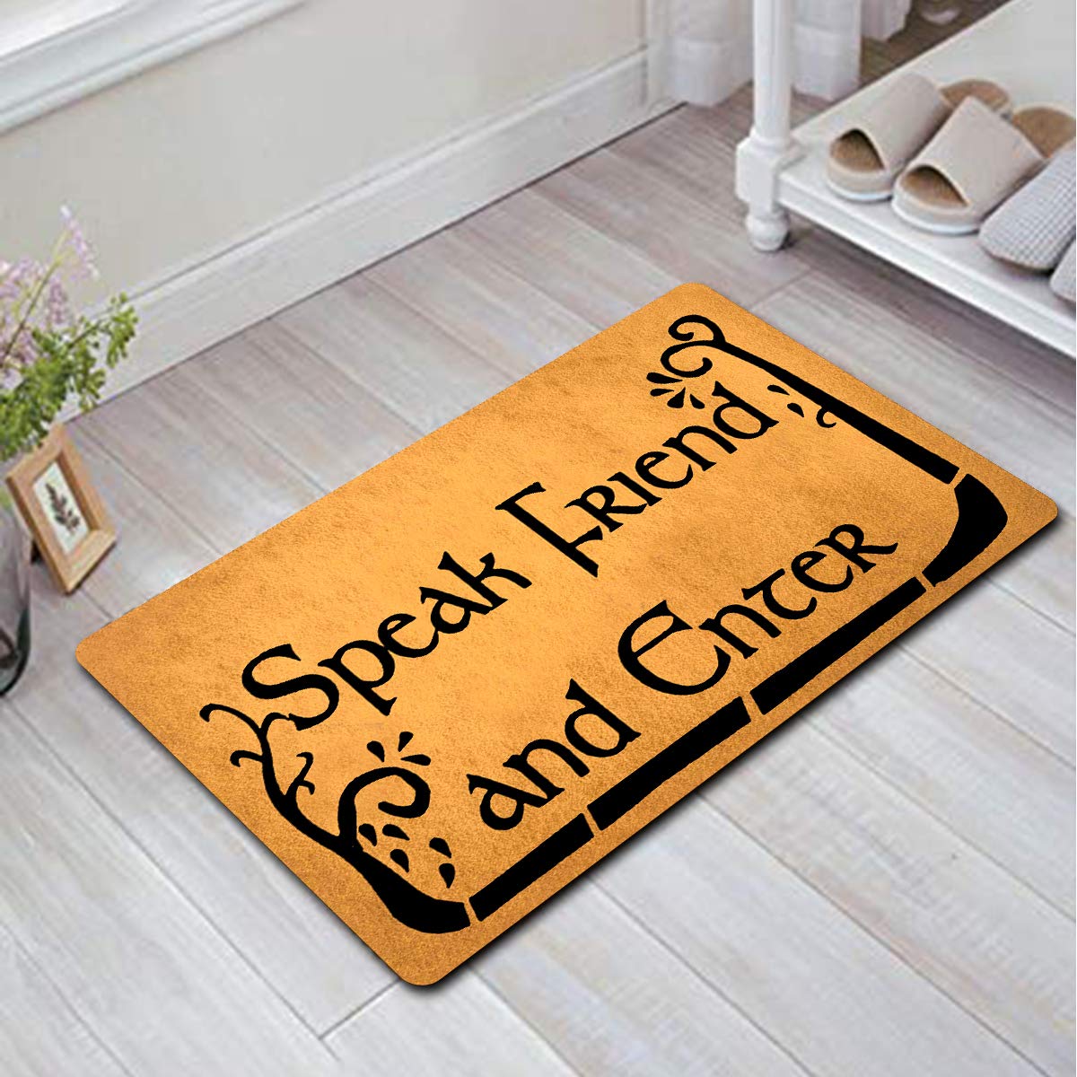 Dew Xia Funny Welcome Mats Anti-Slip Door Mats For Entrance Way Indoor Mat/Rubber Mat/Personality Rugs Kitchen Rugs And Mats 18'