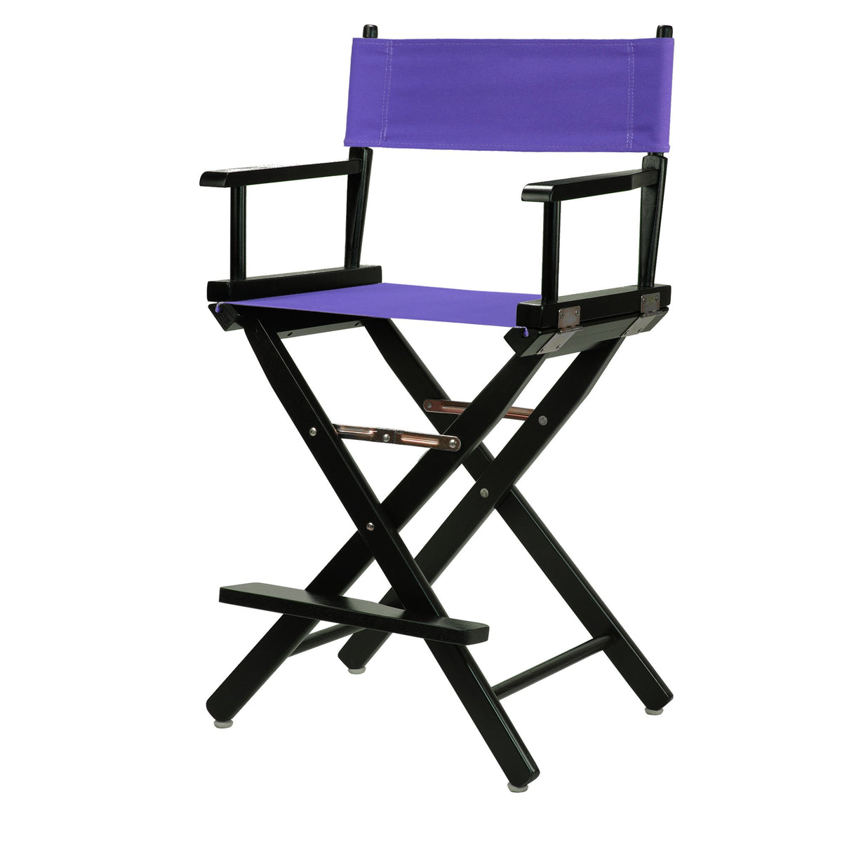 Casual Home 220-02/021-41 Director Chair 24&quot; - Counter Height Blackframe/Purple Canvas