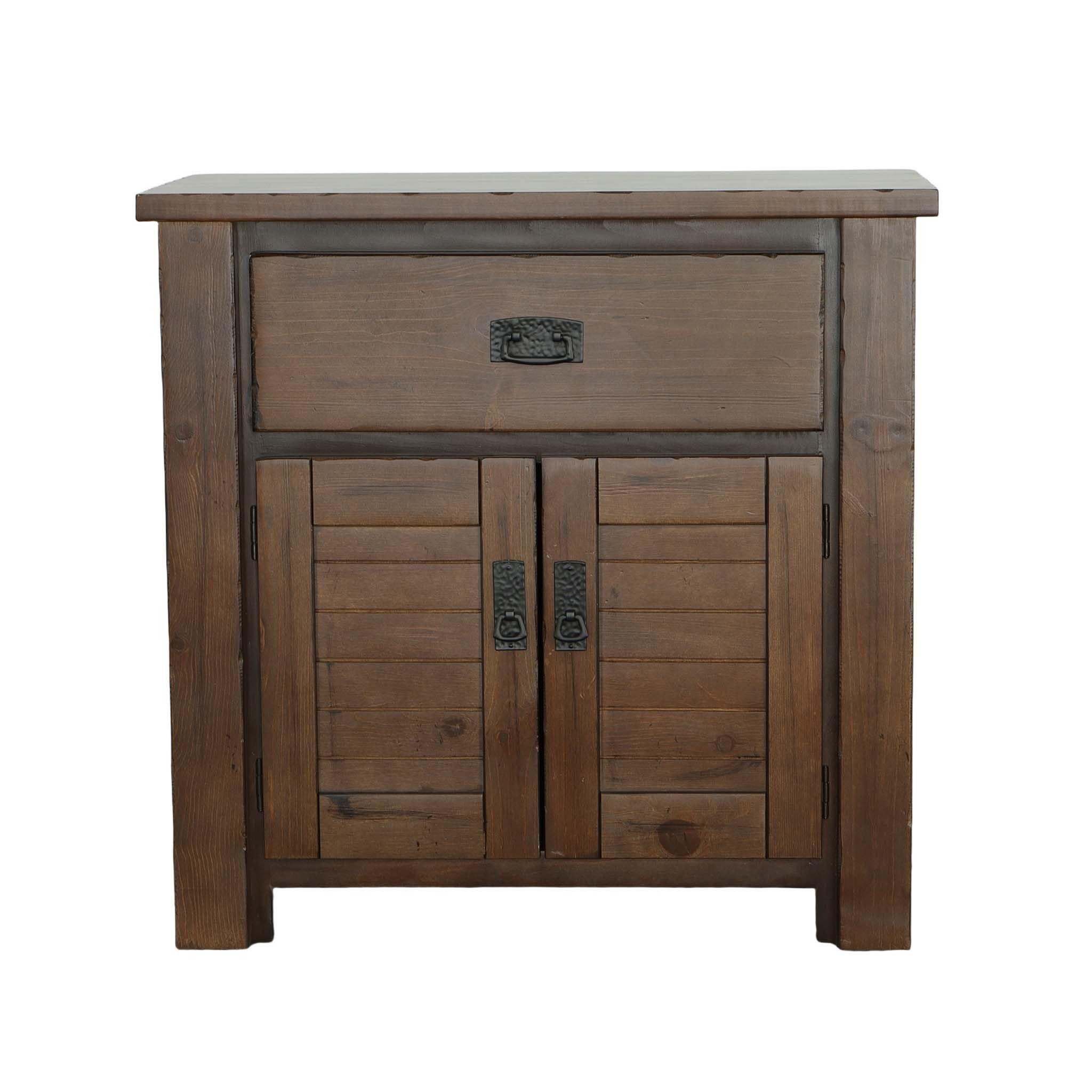 Progressive Furniture Trestlewood Nightstand, 31' X 17' X 31', Mesquite Pine
