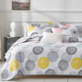 California King Size Reversible Quilt Set Oversized 102'X114' Soft Microfiber Lightweight Large Coverlet Bedspread Summer Bedd