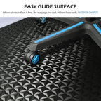 Office Chair Mat For Hard Floor, Sallous 63' X 51' Large Office Chair Mat, Gaming Chair Mat For Hardwood Floor, Multi-Purpose Floor Protector Desk Chair Mat For Home Office (Black)