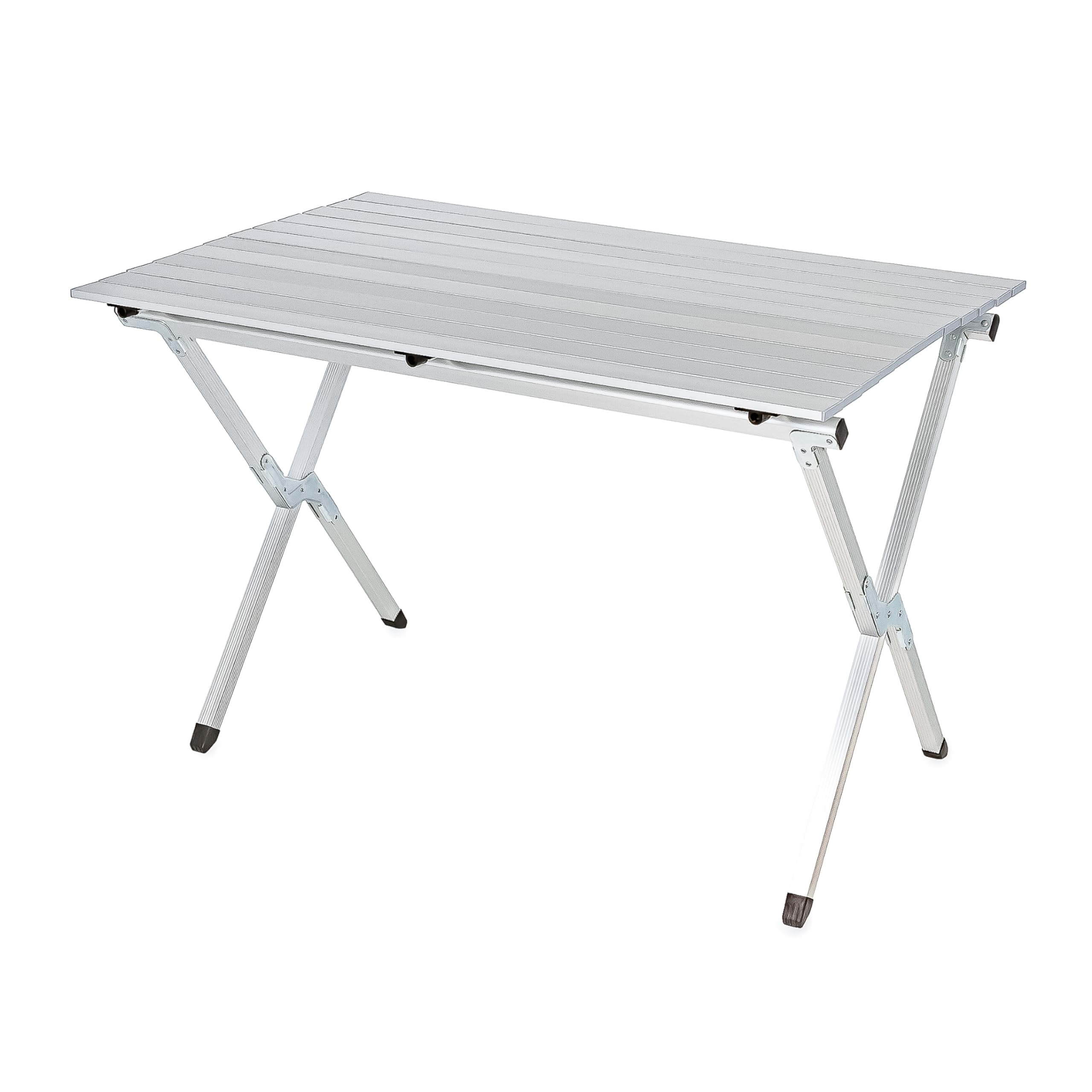 Camco Aluminum Roll-Up Table With Carrying Bag | Lightweight & Easy-To-Carry | Comfortably Sits 4-6 People | Ideal For Tailgatin