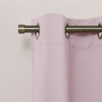 Nicetown Baby Pink Window Treatment Valance - Thermal Insulated Eyelet Top Cute Curtains For Girl'S Bedroom/Nursery (Lavender Pink, 2 Panels, 42W By 18L 1.2 Inches Header)