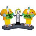 Gemmy Halloween Inflatable Beetlejuice Scene, 5 Ft Tall, Multi