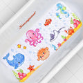 Secopad Kids Bath Mat for Tub Non Slip, 40 X 16 Inch Large Cartoon Anti Slip Toddler Baby Bathtub Mat, Pink Octopus