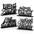 Geetery 4 Pcs Inspirational Table Art Signs Motivational Table Centerpieces I Still Remember The Days Table Decor Blessed Biblic