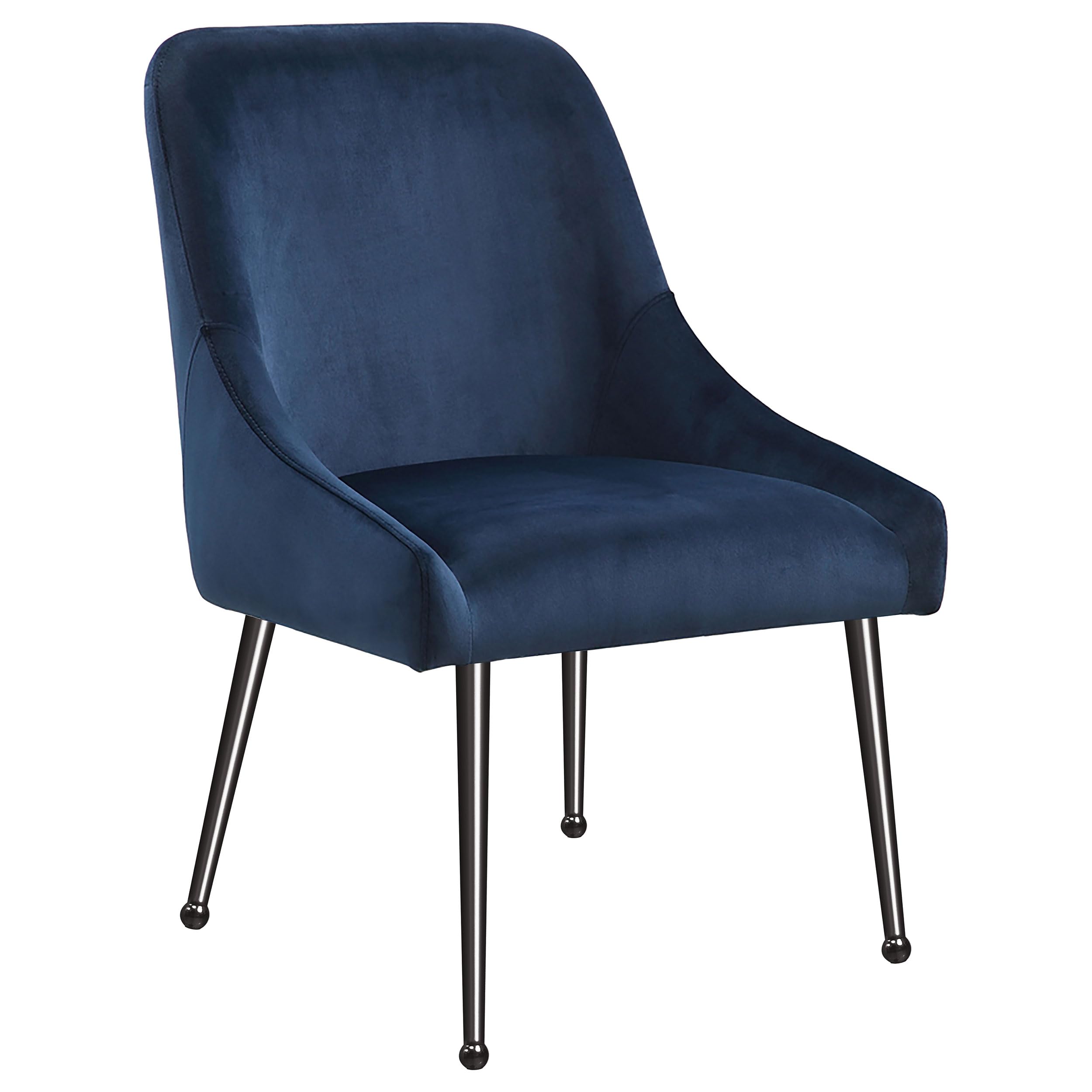 Coaster Home Furnishings Mayette Upholstered Dining Side Chair Blue (Set of 2)