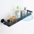 HANDY Stainless Steel Bathroom Shelf, 1 Tier Stainless Steel Shower Shelves Wall Mounted, Shower Storage, Matte Finish(Color Ma