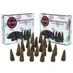 Dragons Blood Incense Cones - Total 20 Cone Incense - Dual Pack of 10 Insence Cones - Incense Cones Scented - Cone Incense Scent