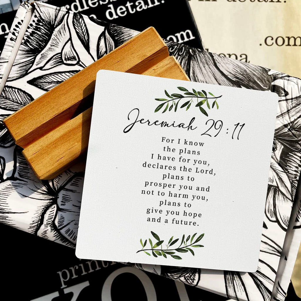 Country For I Know The Plans I Have For You Bible Verses Wooden Plaque Sign Desk Decor Rustic Motivational Jeremiah 29:11 Christ
