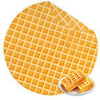 Bnuitland 72 Inches Waffle Funny Blanket with Throw Pillow Cover (18  18''),300 GSM Double Sided Giant Realistic Food Blanket, N