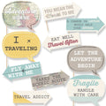 Big Dot of Happiness Funny World Awaits - Travel Themed Photo Booth Props Kit - 10 Piece