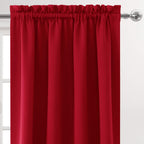 Dwcn Christmas Blackout Curtains Room Darkening Thermal Insulated Bedroom Curtains Window Curtain Panels, 52 X 54 Inches Long, S