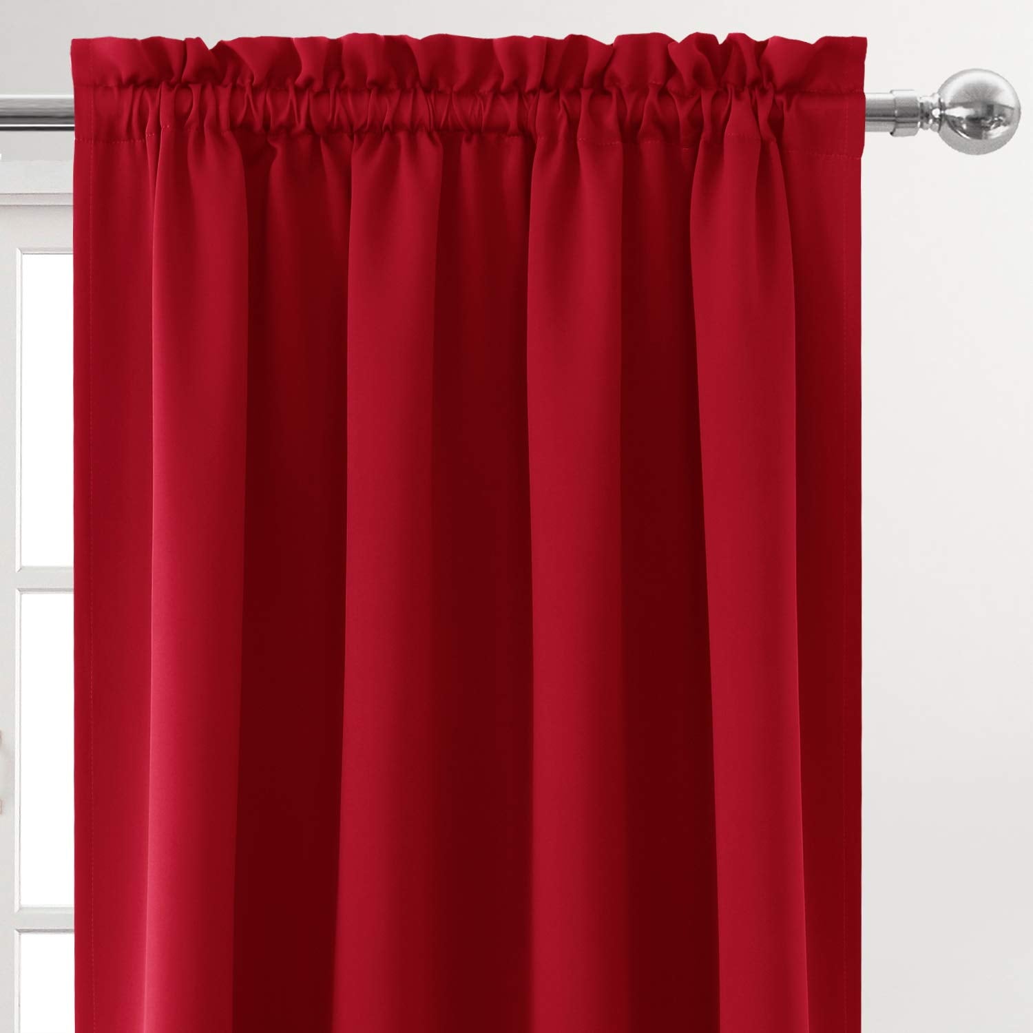 Dwcn Christmas Blackout Curtains Room Darkening Thermal Insulated Bedroom Curtains Window Curtain Panels, 52 X 54 Inches Long, S