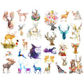 Seasonstorm Kawaii Watercolor Deer Aesthetic Diary Travel Journal Paper Stickers Scrapbooking Stationery School Office Art Suppl