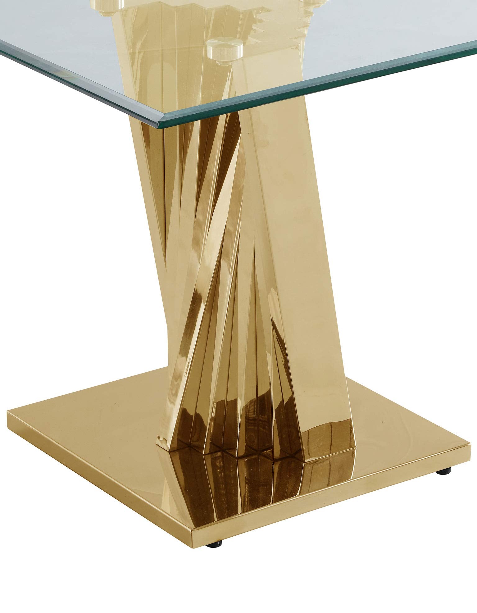 Best Quality Furniture CT05 end Table, Gold