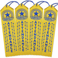 Ribbonsnow Perfect Attendance Award Ribbons - 100 Yellow Ribbons With Card & String