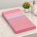 Seliro Striped Cotton Bath Towel Large Size For Men & Women (Peack Orange)