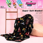 Franco Collectibles The Powerpuff Girls Bedding Super Soft Plush Blanket, 62 In X 90 In, (Officially Licensed Product)