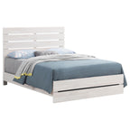 Coaster Home Furnishings Brantford Farmhouse Wood Eastern King Size Panel Bed Frame 52-inch Headboard Coastal White 207051KE