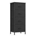 SONGMICS Dresser for Bedroom, Chest of Drawers, Steel, MDF, 4 Non-Woven Fabric Drawers, Storage Organizer Unit, Closet, Entryway