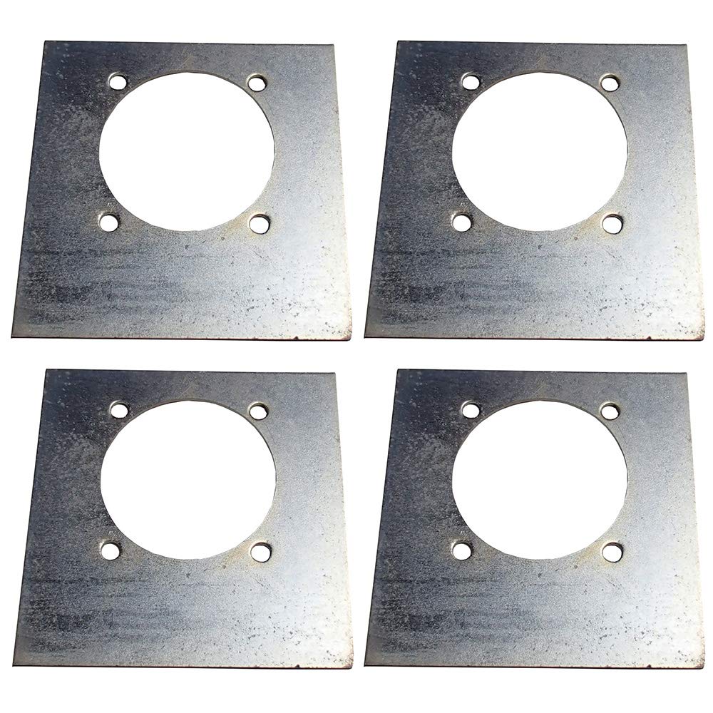 Raparts (4) New Backing/Mounting Plates For D-Ring Tie Down Recessed D-Rings Rope Ring