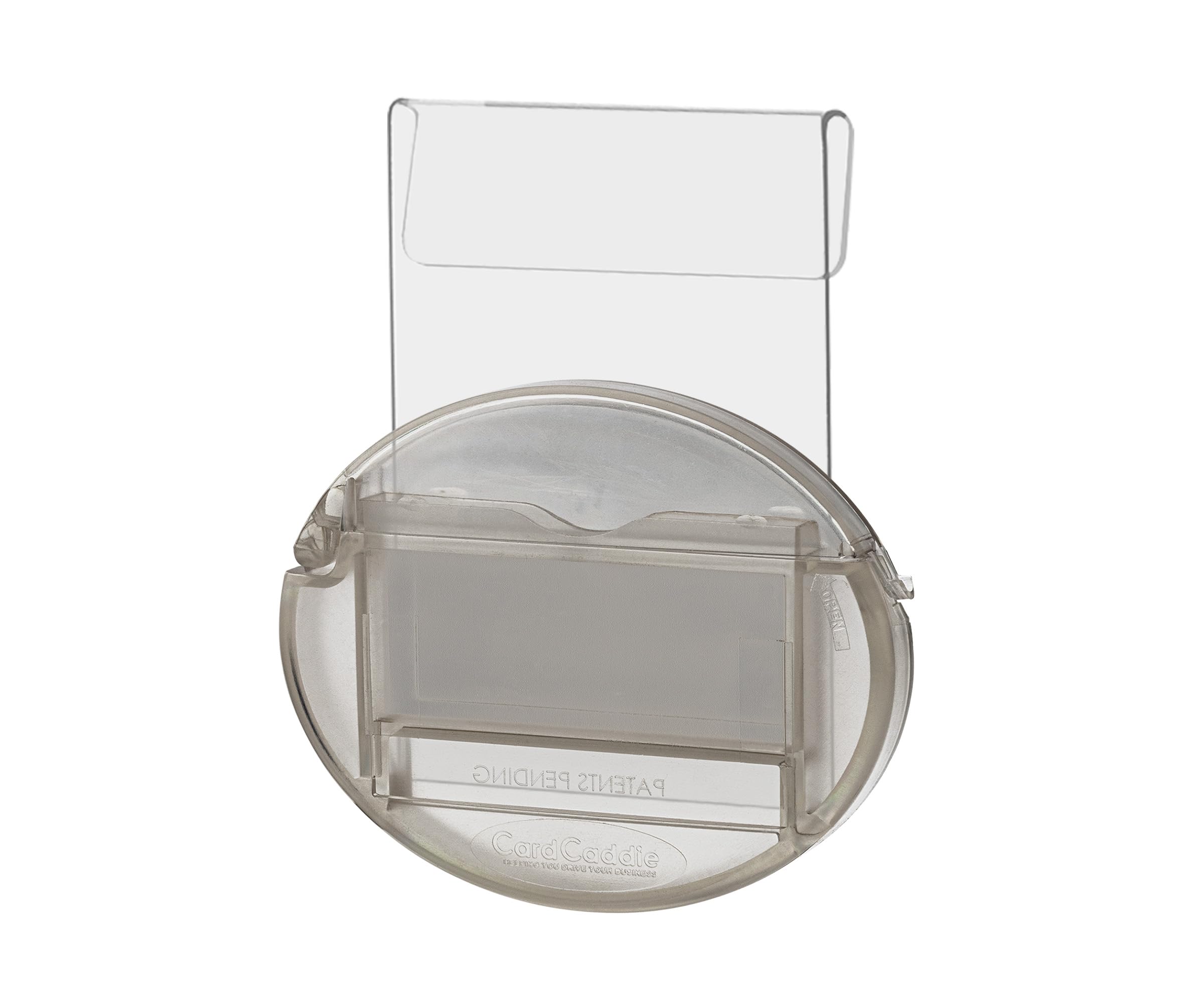 Outdoor Business Card Holder With Window Hook Holds 3.5' X 2' Contact Cards For On The Go Marketing Clear Plastic Vehicle Cadd