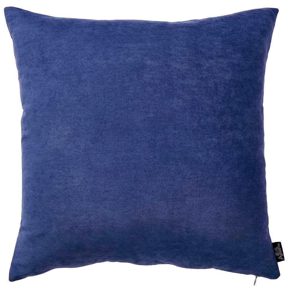 Pillows HomeRoots Polyester 18'x18' Sapphire Blue Honey Decorative Throw Cover 2 pcs in Set