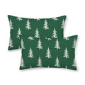 Cxmeifly Christmas Pillow Covers 12X20 Inch Set Of 2 Sage Green Cream Christmas Tree Decor Throw Pillows Winter Xmas Holiday Out