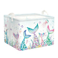 HUUMONSS Mermaid Tail Baby Laundry Hamper Collapsible Clothes Kids Storage Basket Large Girls Gift Toy Box Bin for Nursery Room,