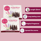 Hyacinth Incense Cones - Total 20 Cone Incense - Dual Pack Of 10 Insence Cones - Incense Cones Scented - Cone Incense Scents - I