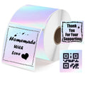Square Direct Thermal Labels Stickers Watercolor Thermal Printer Personalized Stickers 2 Inch Multi-Purpose Thermal Sticker Prin