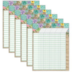 Rustic Bloom Incentive Chart, Pack Of 6