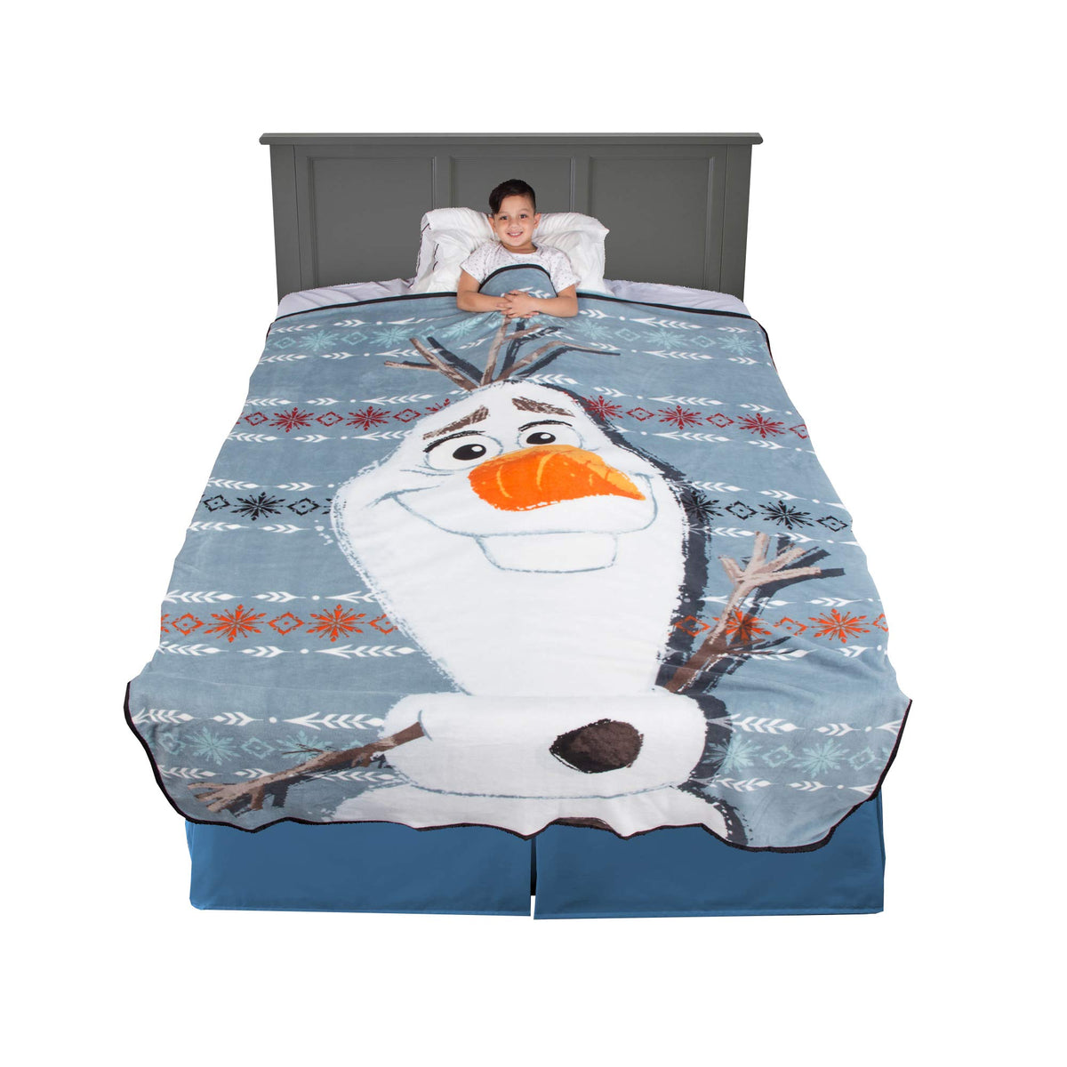 Franco Kids Bedding Blanket, 62 In X 90 In, Disney Frozen 2 Olaf