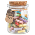 HSXIANG Capsule Letters Message in a Glass Bottle?Message Pills Love Letter Gift for Boyfriend Girlfriend Wife Friend Birthday C