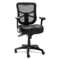 Alera Aleel4215 Elusion Series Supports Up To 275 Lbs. 17.7 In. To 21.4 In. Seat Height Mesh Mid-Back Multifunction Chair - Black