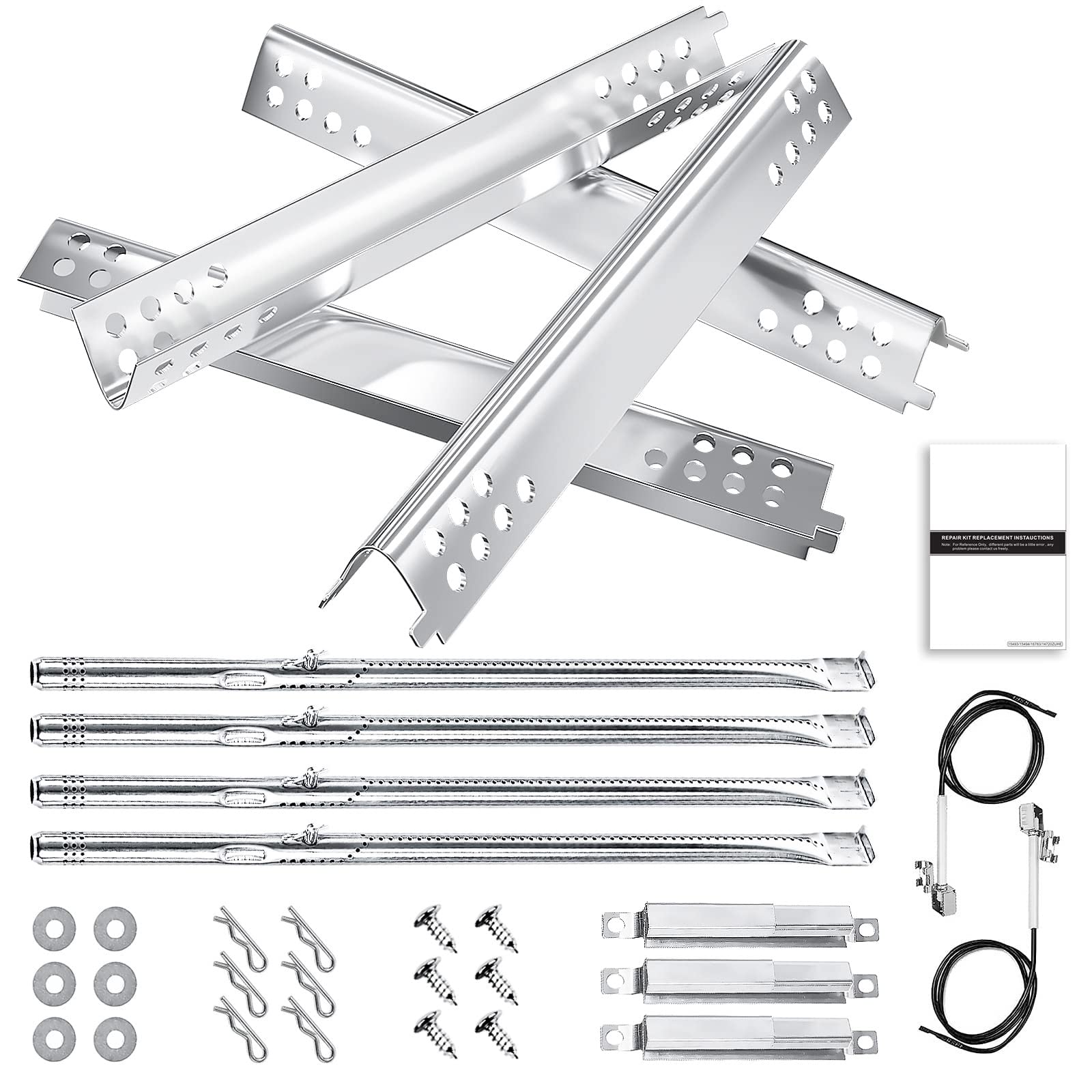 Hisencn Grill Replacement For Charbroil Performance 4 Burner 463347017, 463376017, 463377319, 463347418, 463335517, 463342118, 4
