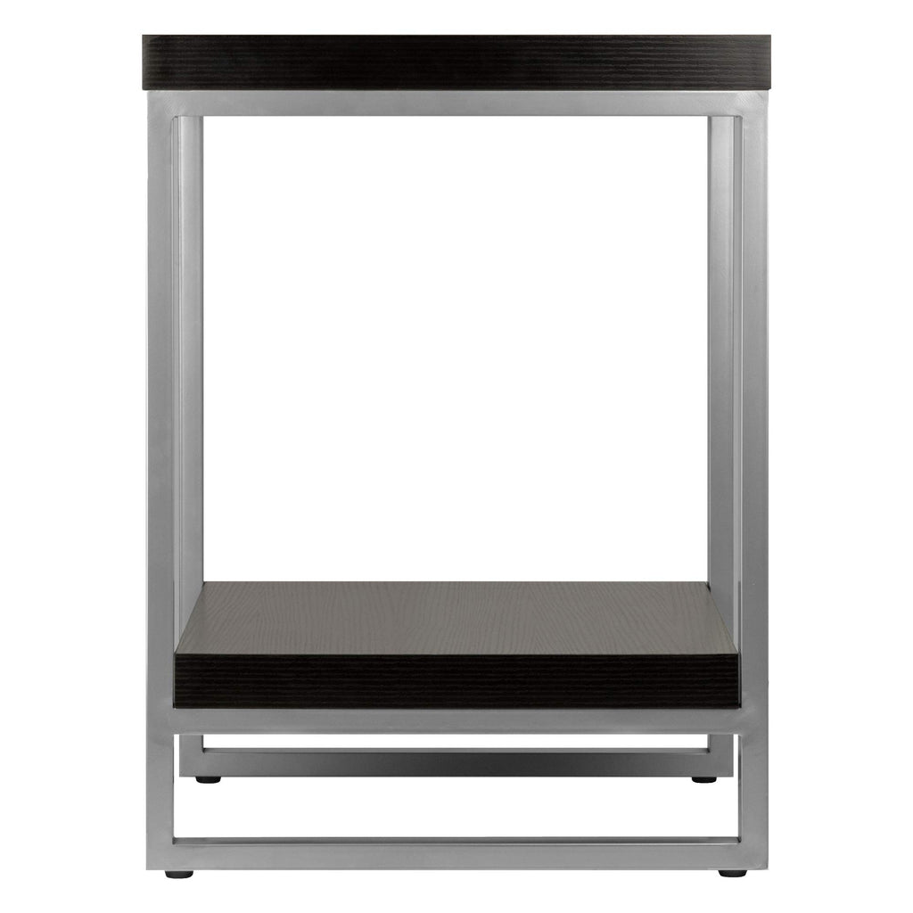 Winsome Wood Jared End Table, Espresso Finish, 18 inches