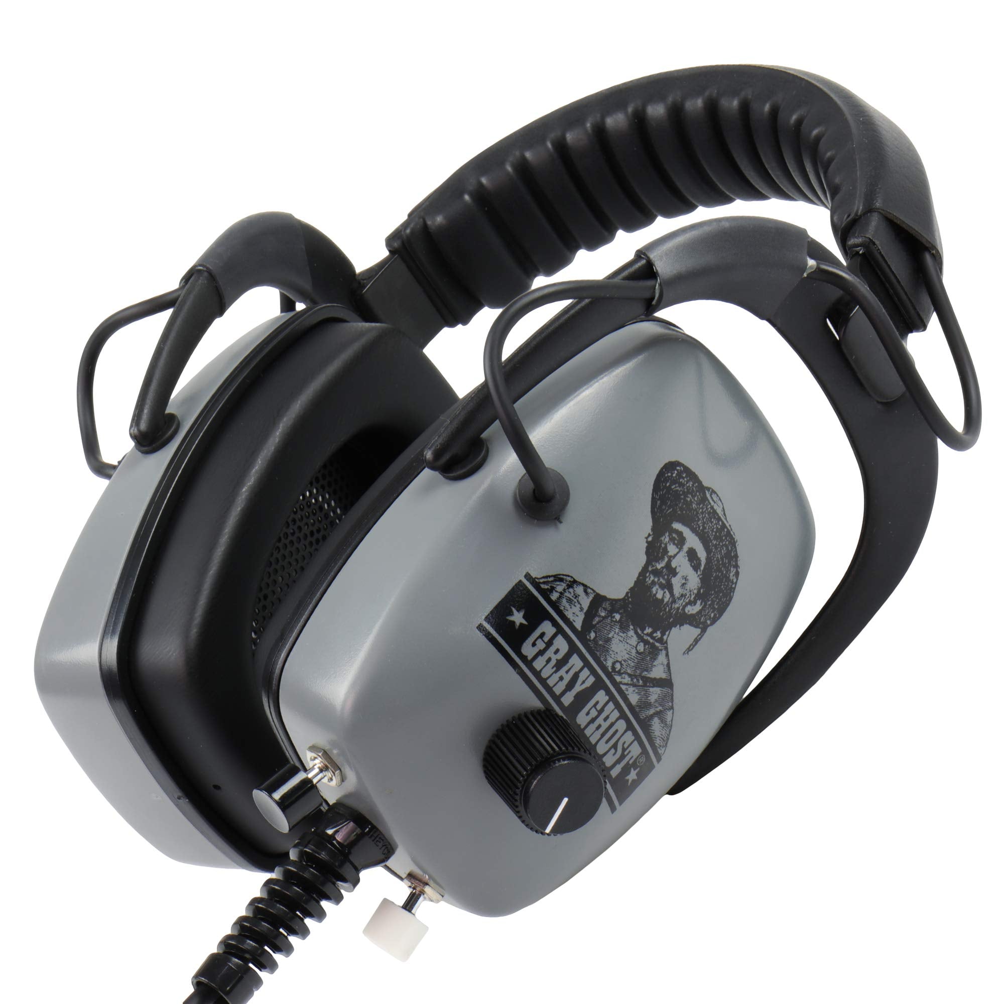 Detectorpro Ultimate Gray Ghost Platinum Series Headphones With 1/4' Angle Plug