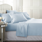 Danjor Linens Queen Sheet Set - 6 Piece Set Including 4 Pillowcases - Deep Pockets - Breathable, Soft Bed Sheets - Wrinkle Free