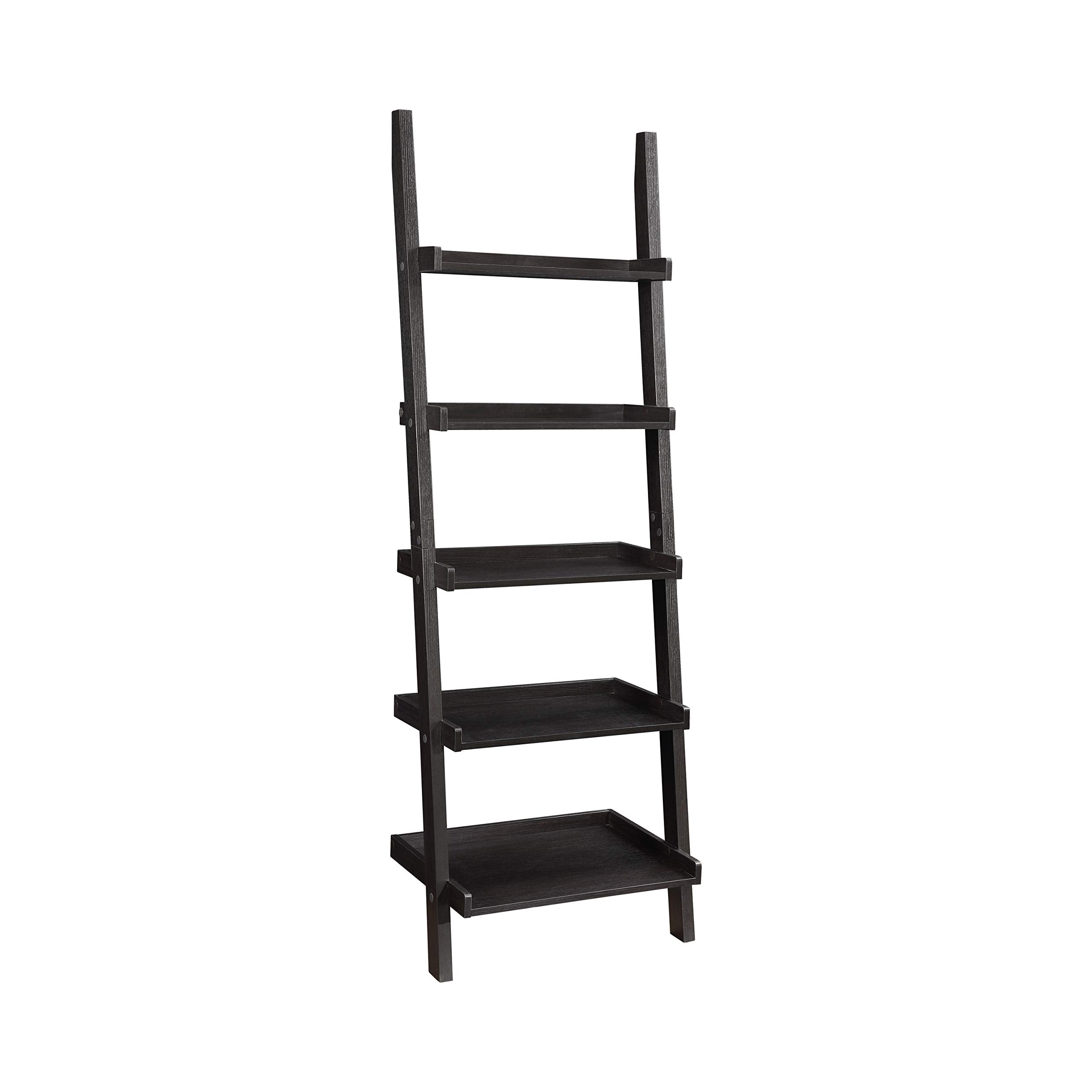 Coaster Furniture Colella 5-Shelf Ladder Bookcase Cappuccino 800338