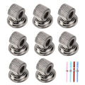 Btsky Stainless Steel Magnetic Pen Holder Clips- Magnetic Pen Clip Holder Fit Any Size Pens Magnetic Push Pins For Refrigerator