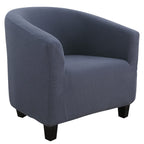 Searchi Club Chair Slipcover Stretch Barrel Chair Covers Jacquard Tub Chair Slipcovers Soft Spandex Armchair Sofa Cover Removabl