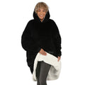The Comfy Original | Sherpa Lined Microfiber Fleece Wearable Blanket, Oversized Design With Hood And Pocket, From Shark Tank, Fo